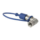 Showtec CO2 3/8 zu Q-Lock male adapter, 90°-Verbinder