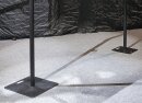 Wentex Pipes & Drapes Bodenplatte, 600x600mm, schwarz