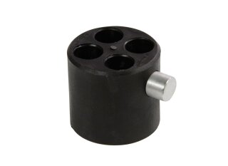 Wentex Pipes & Drapes Verbinder, 4-fach, 16mm, schwarz