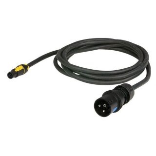 DAP-Audio Stromkabel, True 1/CEE 16A, 3pol 6h schwarz, 3x2,5mm², IP44, 6 Meter