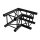 Milos Pro-30 Square F Truss, Corner, QCF21, 90° corner, black