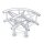 Milos Pro-30 Square F Truss, Circle Corner 3-way, QLF30-KRS, 90° corner, circle