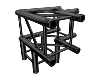 Global Truss F34P, 4-Punkt Traverse, 3-Weg Ecke C30 90° stage black