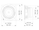 Lavoce FSN020.72 2" Breitbandlautsprecher, Neodym, Stahlkorb