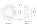 Lavoce FSN030.71 3" Breitbandlautsprecher, Neodym, Stahlkorb