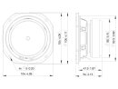 Lavoce FSF041.00 4" Fullrange Ferrite Magnet Steel Basket Driver