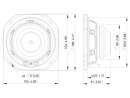 Lavoce FSN041.00 4" Breitbandlautsprecher, Neodym, Stahlkorb