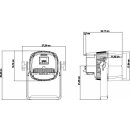 Briteq BT-ColoRay 60R, 60 Watt Outdoor-LED-Scheinwerfer, RGBW, 15 Grad Abstrahlwinkel