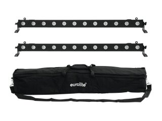 Eurolite Set 2x LED BAR-12 QCL RGBW + Soft Bag