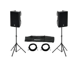 Omnitronic Set 2x XKB-212A + Speaker Stand MOVE MK2