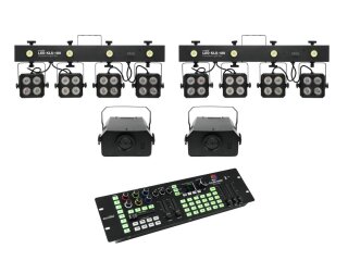 Eurolite Set 2x LED KLS-180 + 2x LED WF-40 + DMX LED Color Chief