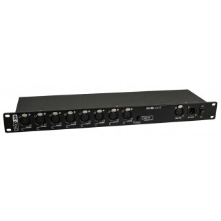 Involight DMXS8, 8-Wege DMX Splitter / Repeater, 1HE 19" für den Rackeinbau