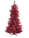 Fir tree FUTURA, red metallic, 210cm