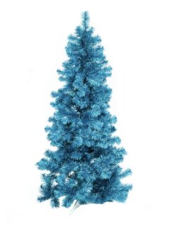 Fir tree FUTURA, turquoise metallic,210cm