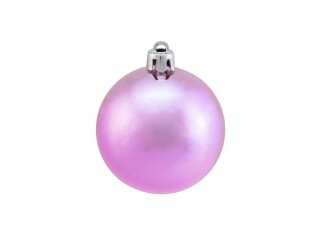 Deco Ball 6cm, pink, metallic 6x