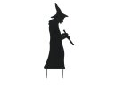 Silhouette Metal Witch with Spoon, 110cm
