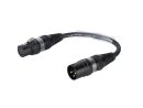 Sommer-Cable Adaptercable 3pin XLR(M)/5pin XLR(F) bk
