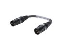 Sommer-Cable Adapterkabel XLR(M)/XLR(M) 0,15m sw