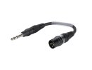 Sommer-Cable Adaptercable XLR(M)/Jack stereo 0.15m bk