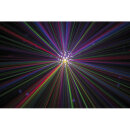 Showtec Colorburst, LED-Spiegelkugeleffekt, 5x 8 Watt RGBW-LED, RG-Laser, 3 Abschnitte