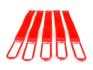 gafer.pl Tie Straps 25x260mm 5 pieces red