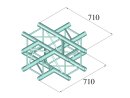 Alutruss Quadlock S6082C-41 4-Wege-Kreuzstück