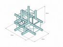 Alutruss Quadlock S6082T-42 4-Wege-T-Stück