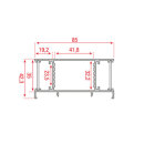 Artecta Profile Pro-Line 23 Surface Natural Anodized Aluminum