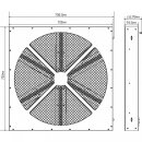 Briteq BT-LEDRotor, LED-Effekt-Lüfter, 720 LEDs, 6x 5 Sektionen, 70x70cm