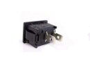 Switch ON/OFF 10A small black SL-1200 2-pin