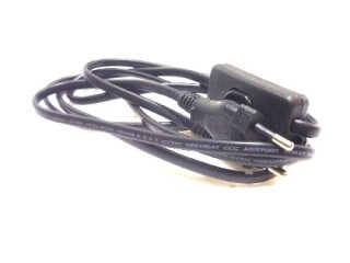 Euro power cable 1.8m (with switch)