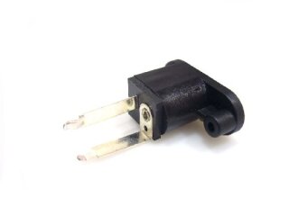 Power socket 2-pin straight supply input