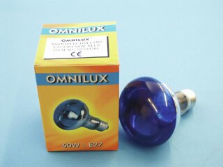 Omnilux R80 230V/60W E-27 blau