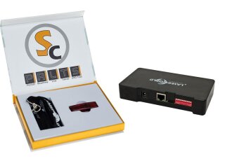 Laserworld Showcontroller Bundle mit ShowNET Netzwerkinterface, professionelle Lasershow- und Multimedia-Software