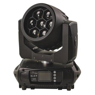 Involight Liberty 710W, Battery-Powered W-DMX Moving Head Wash, 7x10W RGBW 4in1 LED, Zoom