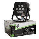 Involight SlimPAR 710PRO, LED Scheinwerfer mit 7x 10W 6in1 RGBWA+UV LEDs, 40°, IR-Fernbedienung