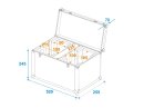 Roadinger Flightcase 2x LED TMH-17