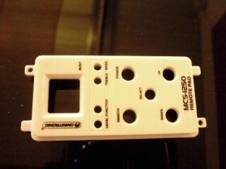 Front white MCS-1250 Remote Pad