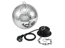 Eurolite Mirror Ball 20cm with motor + LED PST-5 QCL Spot bk