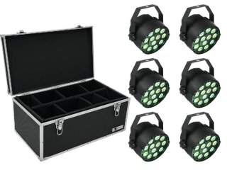 Eurolite Set 6x LED PARty TCL Spot + Case TDV-1