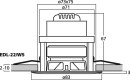 Monacor EDL-22/WS, ELA-Deckenlautsprecher