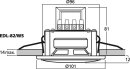 Monacor EDL-82/WS, ELA-Deckenlautsprecher