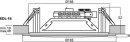 Monacor EDL-16, ELA-Deckenlautsprecher, 15 cm (6")