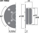 Monacor DT-19SU, Hi-Fi-Kalottenhochtöner, 50 WRMS, 8 Ohm