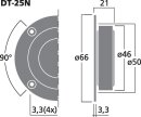 Monacor DT-25N, Neodym-Hi-Fi-Hochtöner, 40 W, 8 Ohm