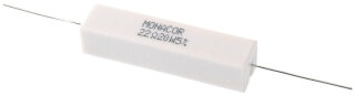 Monacor LSR-220/20, Hochlast-Zementwiderstand, 22 Ohm, 20 Watt