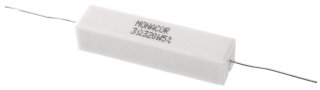 Monacor LSR-33/20, Hochlast-Zementwiderstand, 3,3 Ohm, 20 Watt