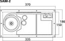 Monacor SAM-2, Subwoofer-Aktiv-Modul, 200 W