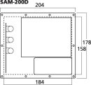 Monacor SAM-200D, Class-D-Subwoofer-Aktiv-Modul, 200 W an 4 Ohm