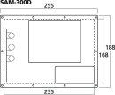 Monacor SAM-300D, Class-D-Subwoofer-Aktiv-Modul, 300 W an 4 Ohm